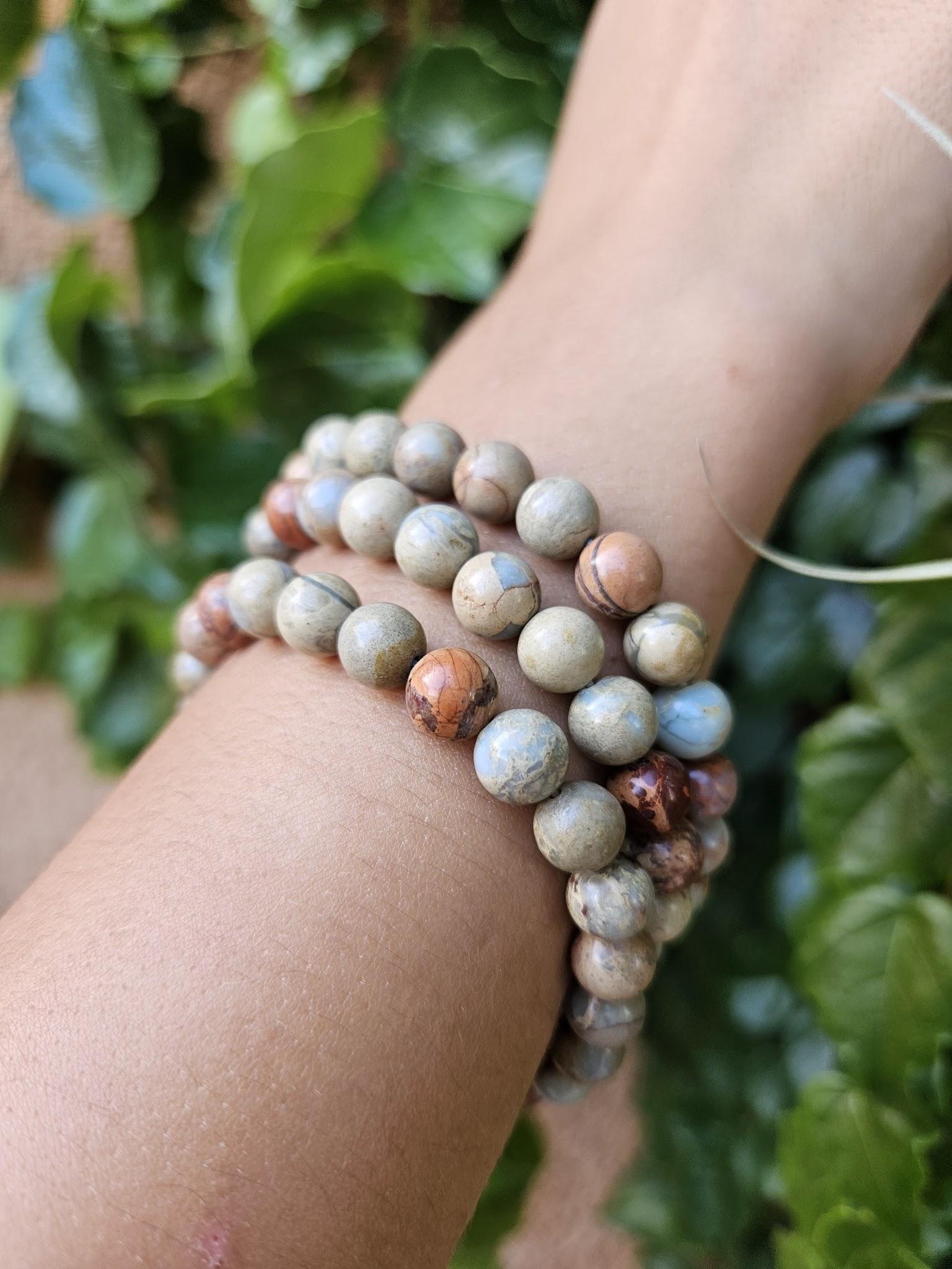Bracelet Jaspe bleu