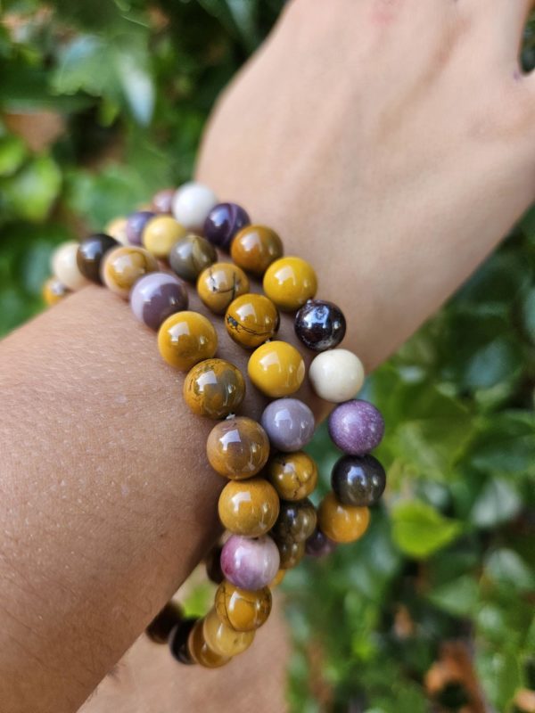 Bracelet pierre jaspe mokaite