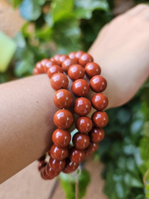 Bracelet pierres Jaspe rouge