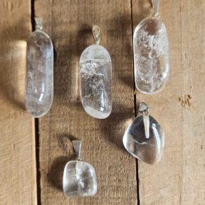 Pendentif Pierre naturelle Cristal de Roche