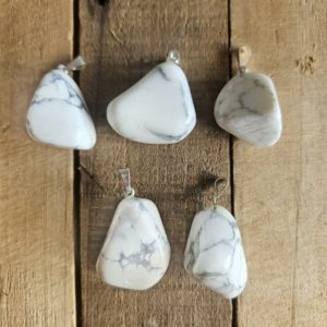 Pendentif Pierre naturelle Howlite