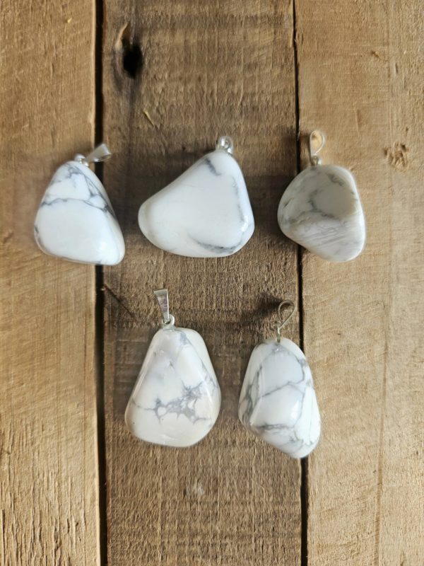 Pendentif Pierre naturelle Howlite