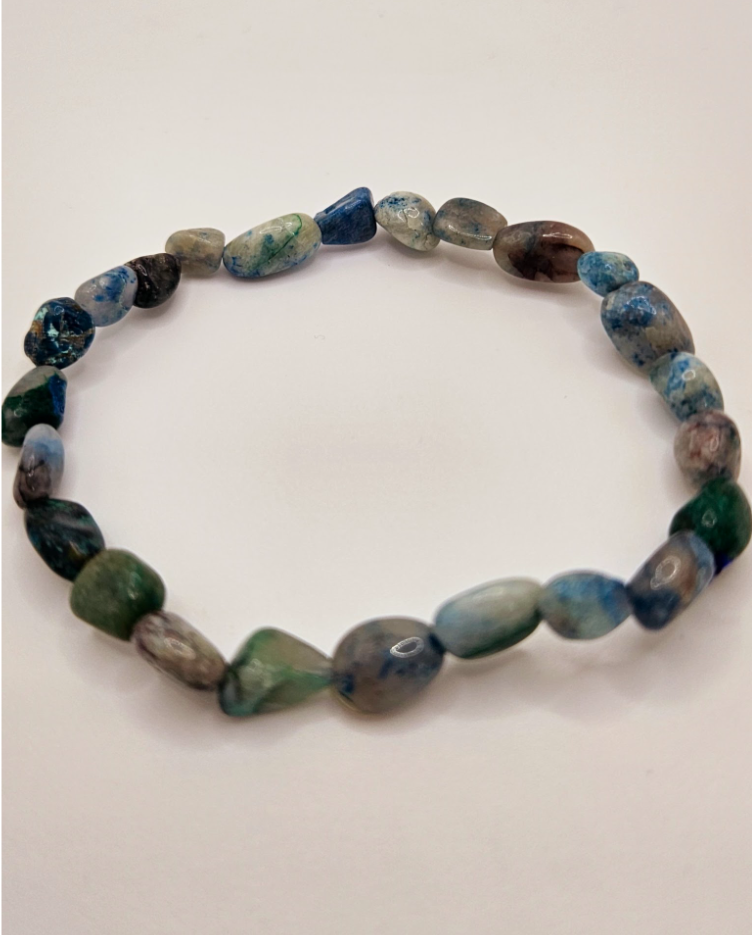 Bracelet chrysocolle shattuckite